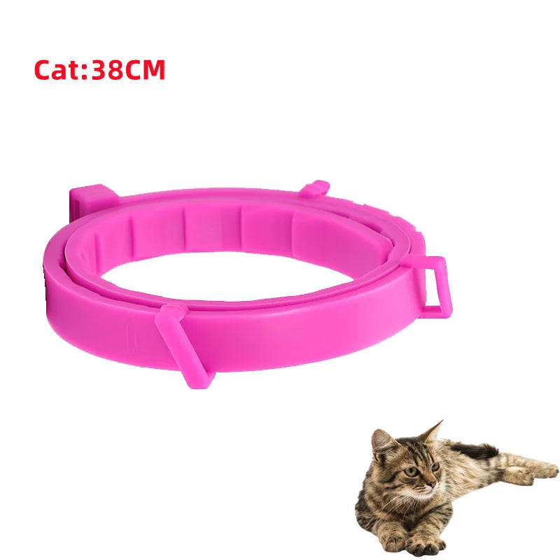 Collar antiparasitario para mascotas, accesorio retráctil de protección para pulgas y garrapatas