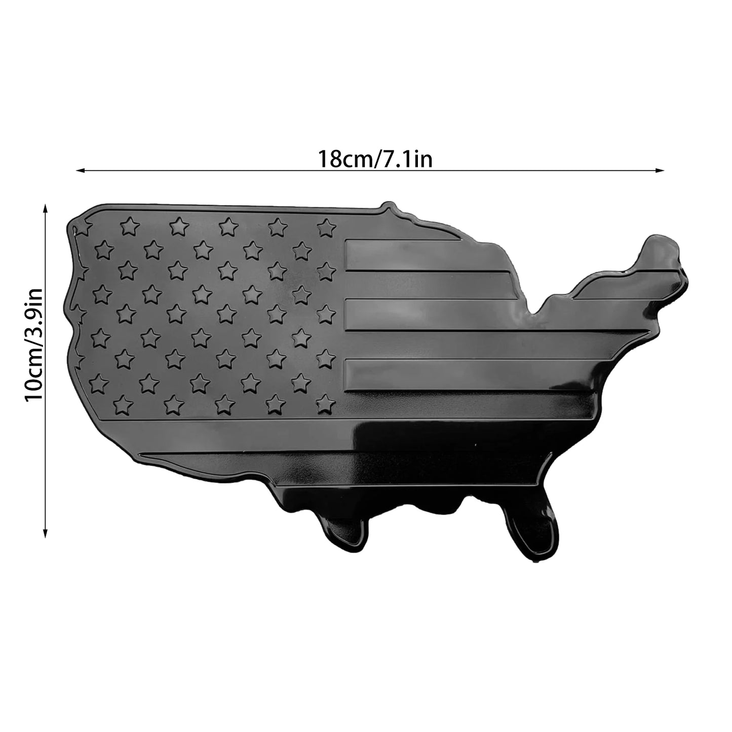 3D USA American Flag Car Emblem Decals Sticker