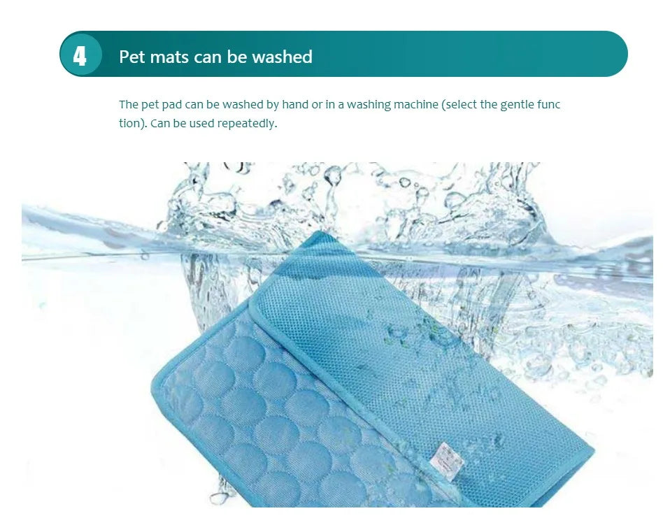Pet Cooling Mat, Extra Large Cool Bed for Small Dogs