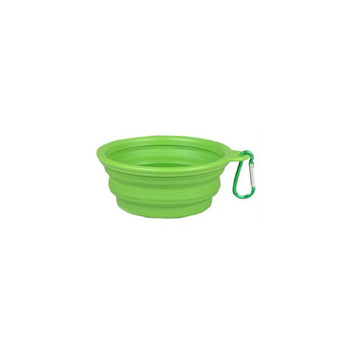 Cuenco de agua plegable de silicona para perros y gatos, cuenco para mascotas, c