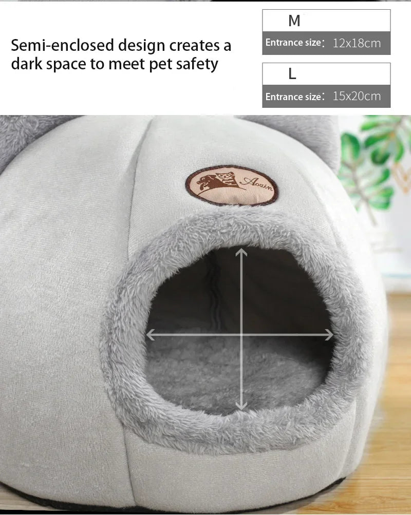 Comfortable bed for deep sleep in winter, cat mat, basket