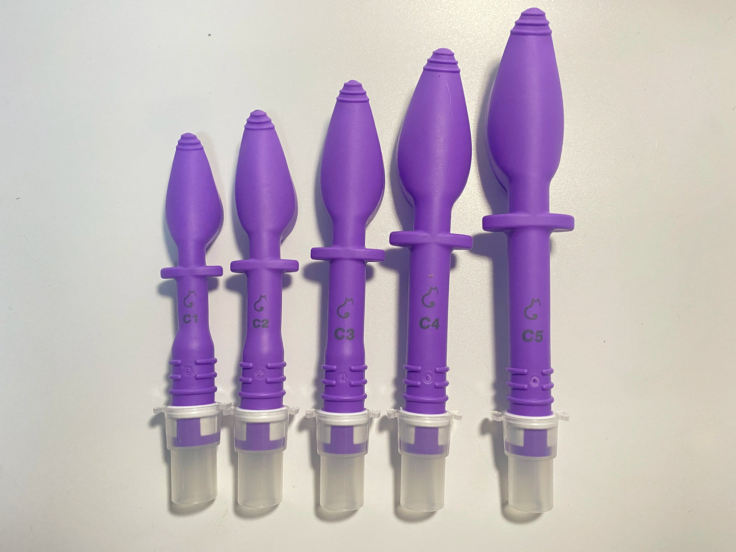 Tubo de intubación ciego para gatos, dispositivo médico de Gel en V suave, tub