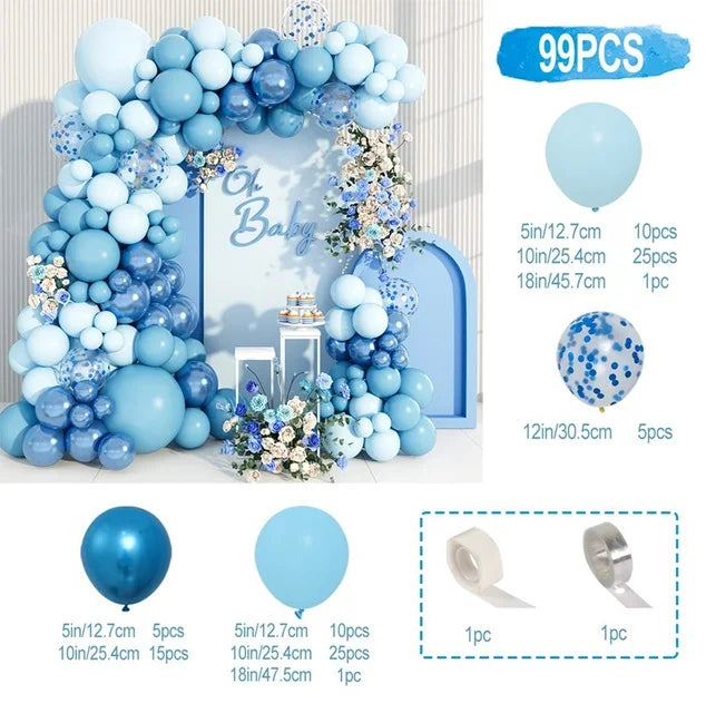Kit de arco de guirnalda de Globos, decoración de fiesta de cumpleaños, sumini