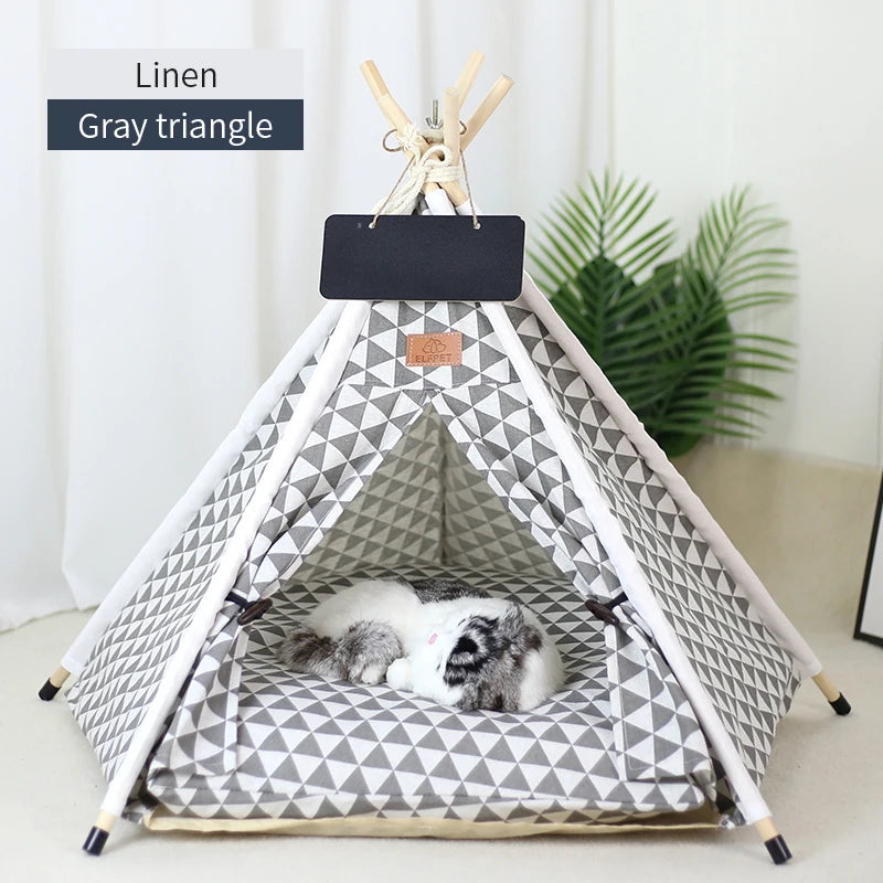 Portable Pet Tent Removable and Washable Dog House