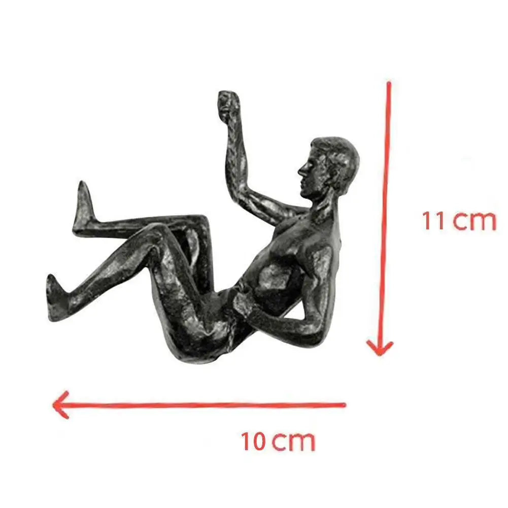 Athlete Rock Climbing Man fondo de resina decoración colgante de pared escultura estatua figuras decoración actual Retro nuevo