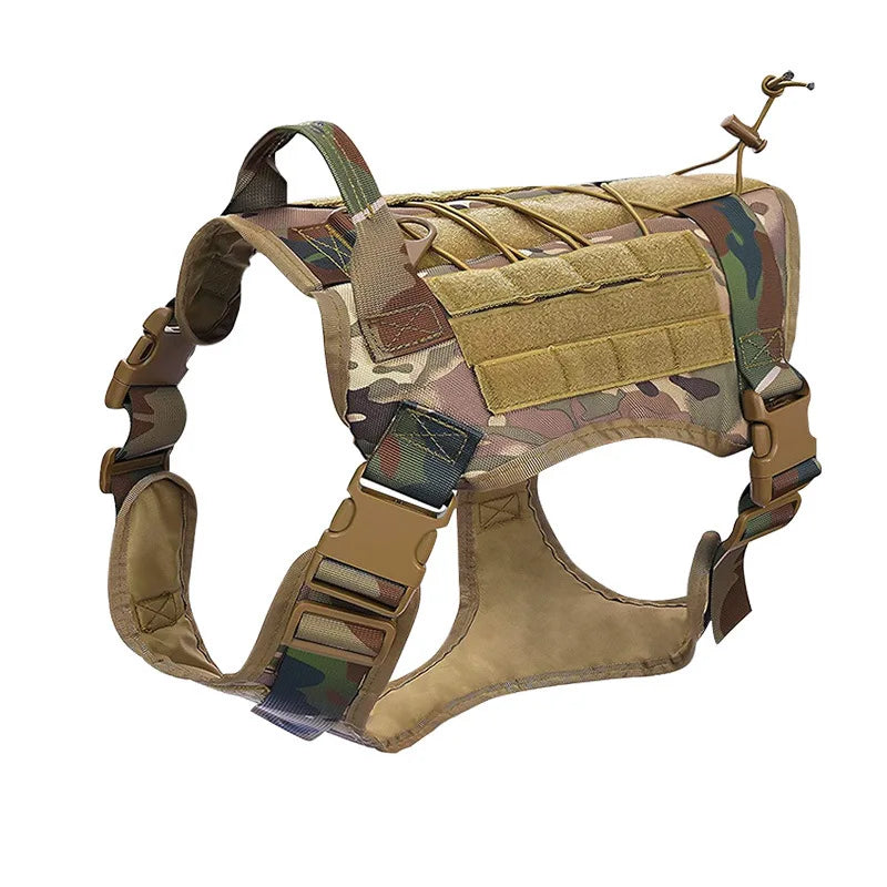 Arnés táctico militar para perro grande, con cuerda, reflectante, con asa, rop