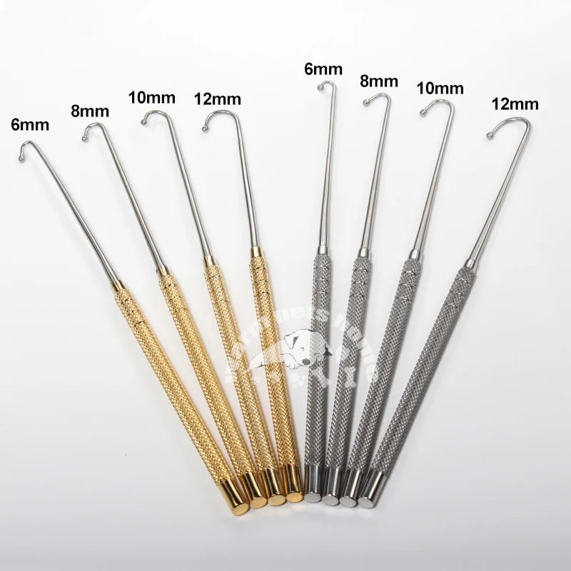 Gancho uterino para animales, perro, gato, ovario, Spay, Snook, gancho de 172mm,