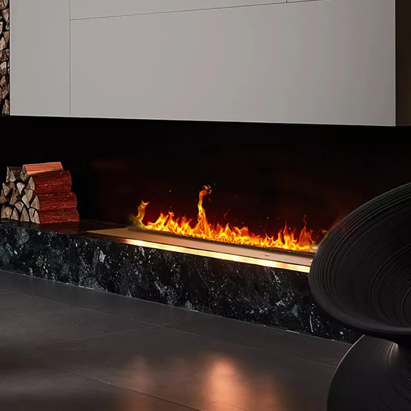 Chimenea atomizada 3D con llama de vapor colorida, niebla decorativa ecológica personalizada, chimenea eléctrica inteligente de vapor de agua para interiores