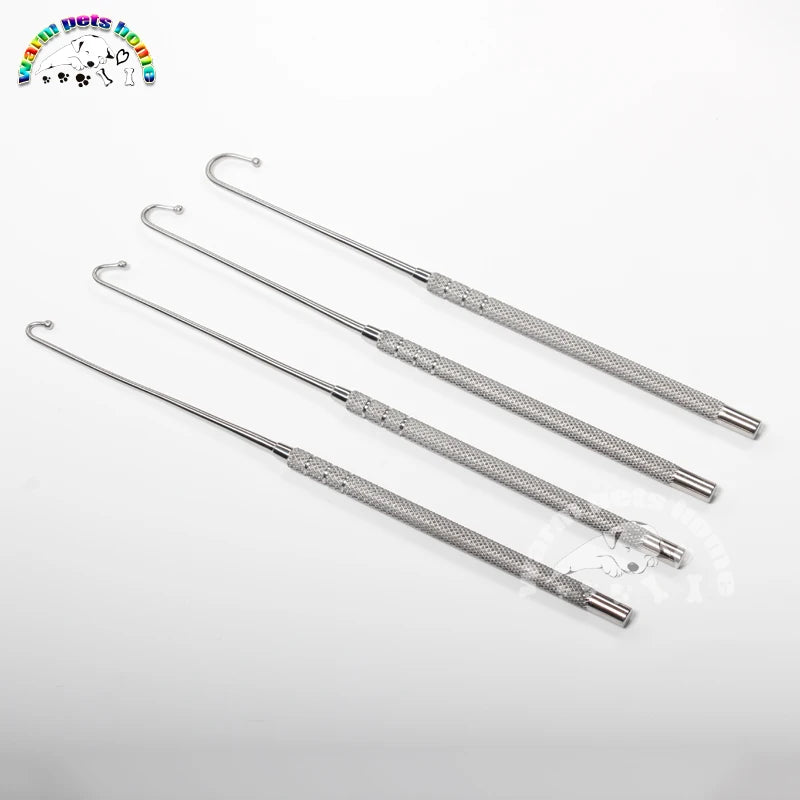 Gancho uterino para animales, perro, gato, ovario, Spay, Snook, gancho de 172mm,