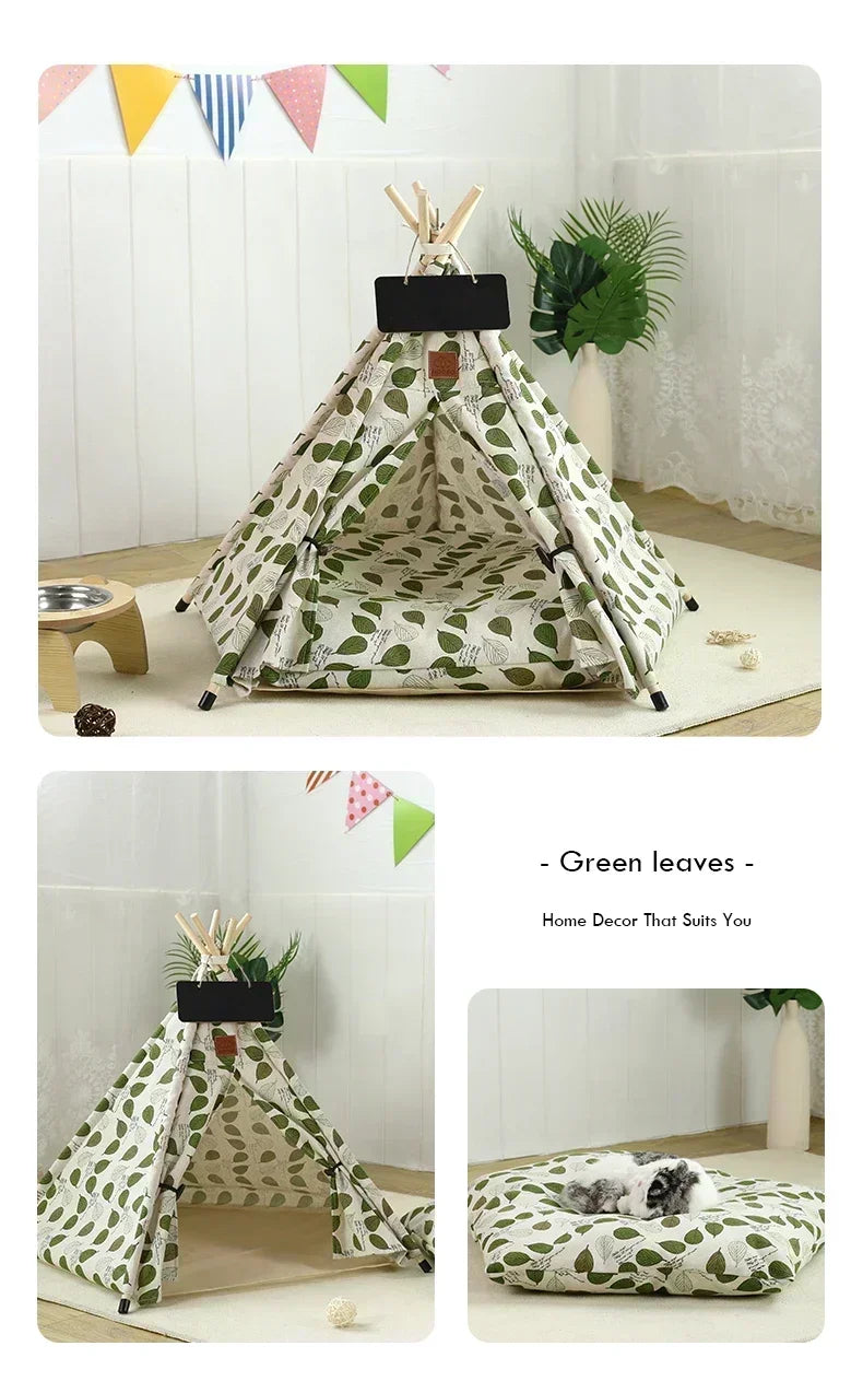 Portable Pet Tent Removable and Washable Dog House