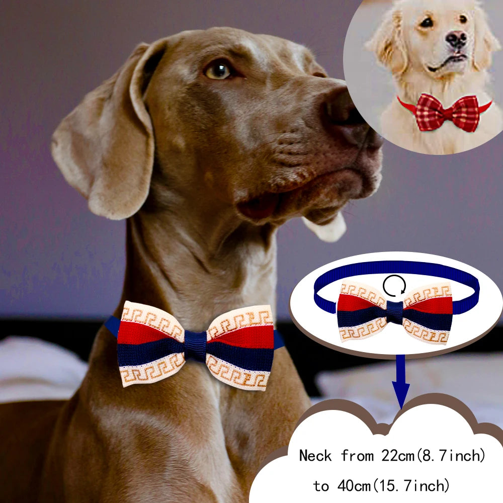 20pcs Dog Accessories Bulk Bow Tie Dog Collar Bowtie