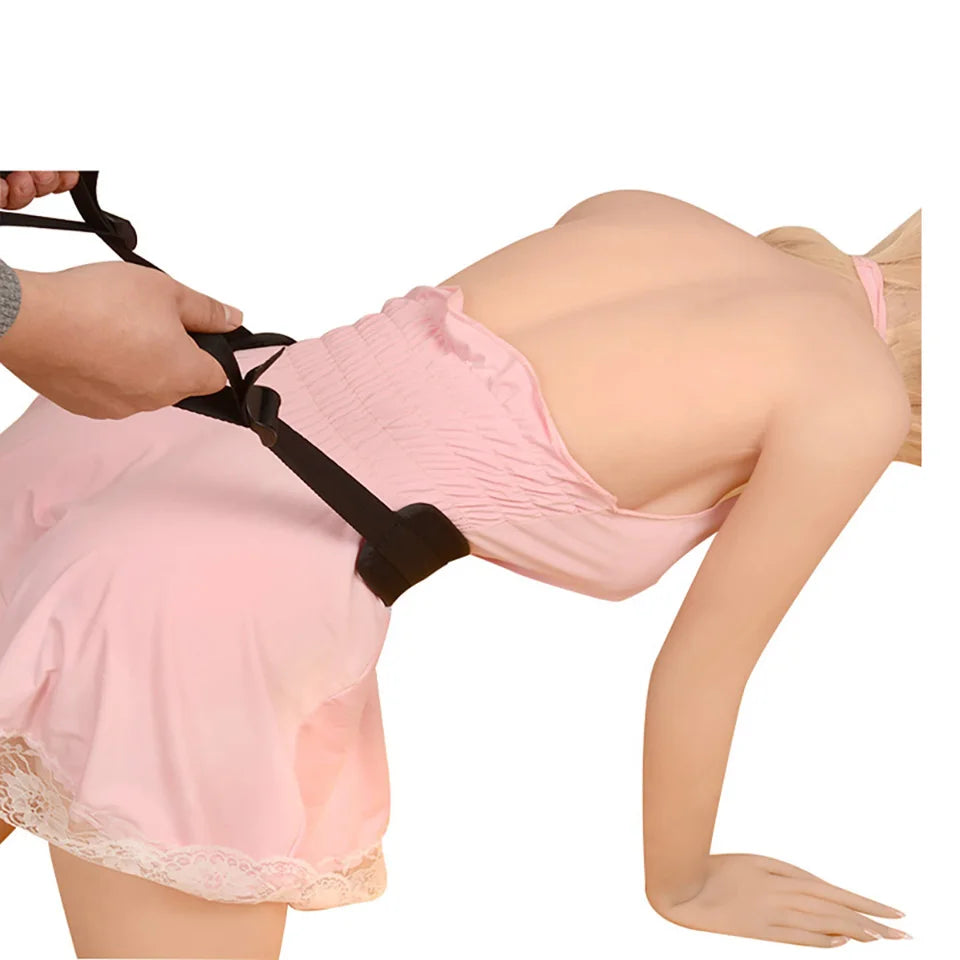 Bdsm-Juego de Bondage para adultos, esposas, cuello, muñeca, boca, mordaza, cor
