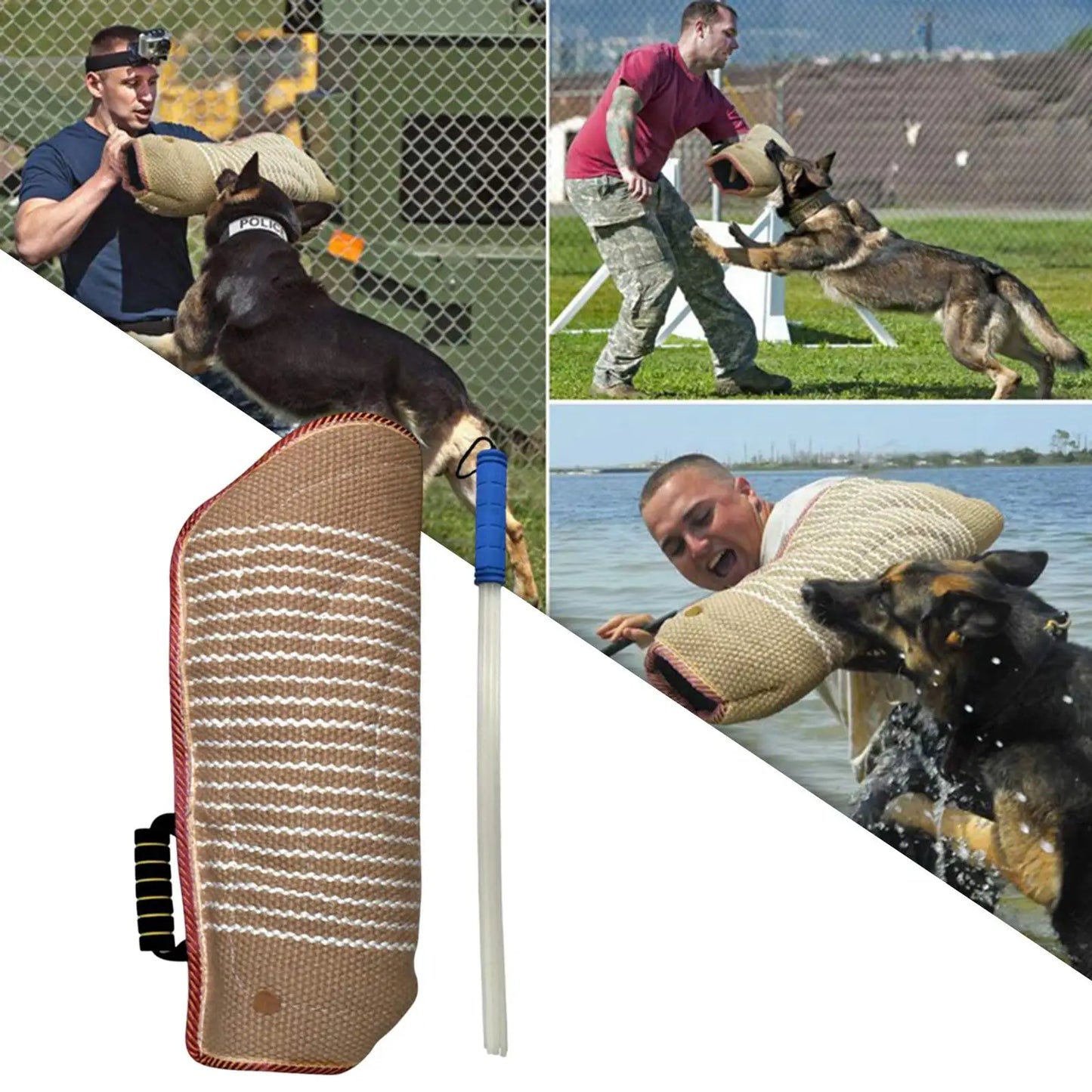 Manga protectora para morder perros, equipo de entrenamiento, palo de agitación