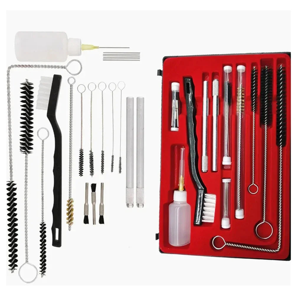 Juego de cepillos de limpieza de PISTOLA DE PULVERIZACIÓN profesional, Kit de l