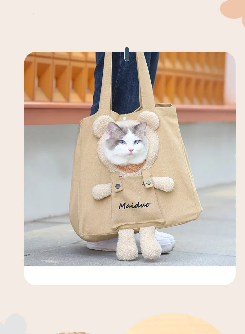 Bolso de hombro transpirable para mascotas, bolsa de viaje portátil para salir, bolso para perro y gato, mochila para gatoBolso de hombro transpirable para mascotas, bolsa de viaje portátil para salir, bolso para perro y gato, mochila para gato