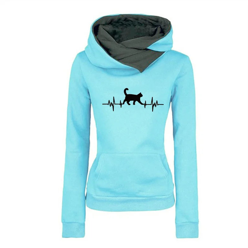 Women's Long Sleeve Pullovers Fashion Casual Sweatshirts Streetwear p