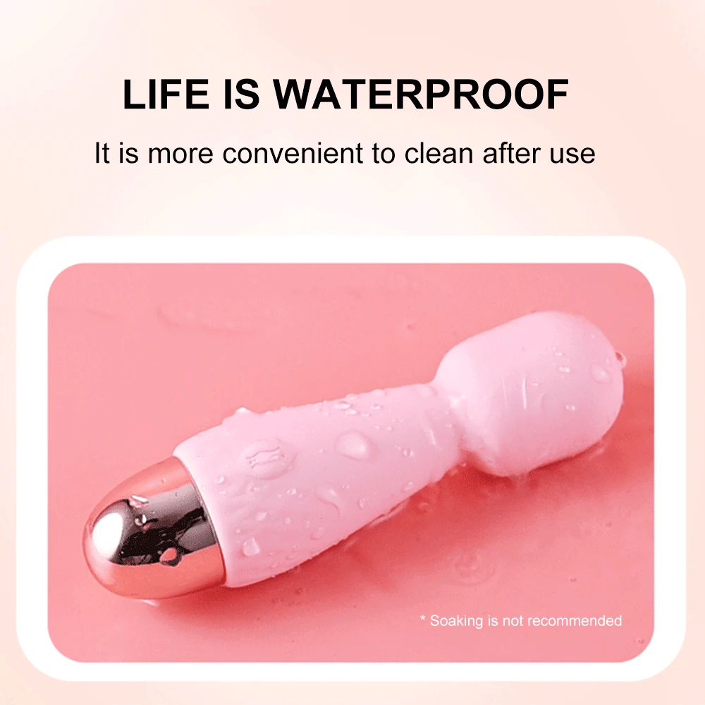 Mini vibrador de vibración fuerte para mujeres y adultos, palo mágico, masajea