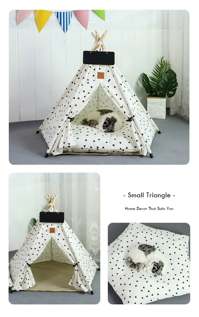 Portable Pet Tent Removable and Washable Dog House