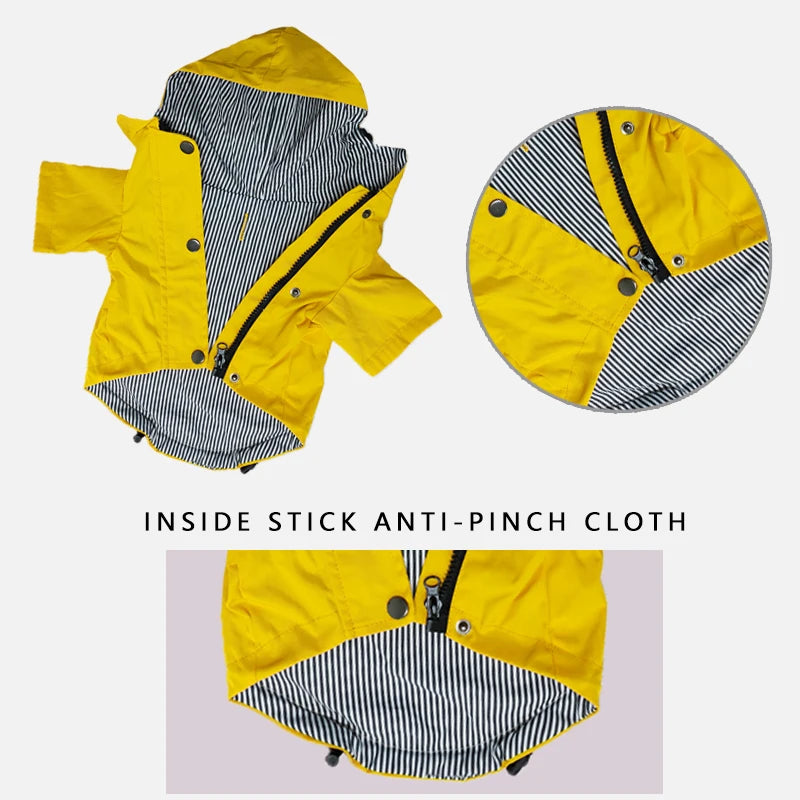 Chubasquero impermeable para perros grandes, chaqueta a prueba de viento para ma