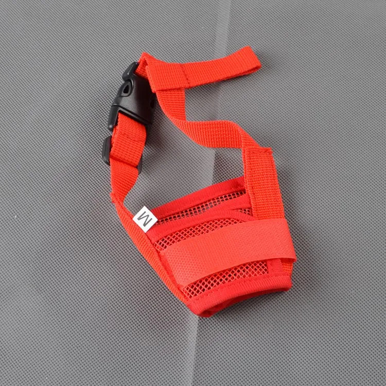 Anti Bark Muzzle for Small Large Dogs Adjustable Mesh Muzzles