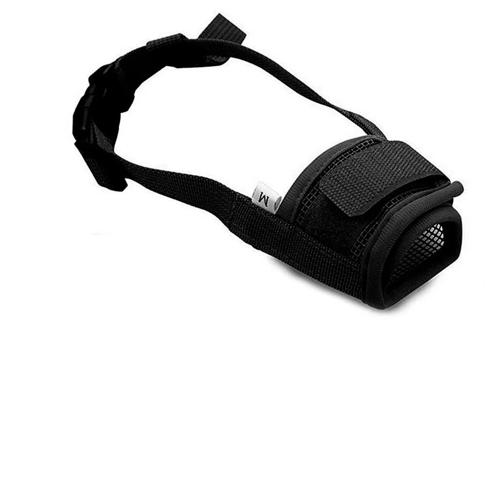Anti Bark Muzzle for Small Large Dogs Adjustable Mesh Muzzles