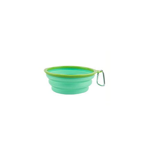 Cuenco de agua plegable de silicona para perros y gatos, cuenco para mascotas, c
