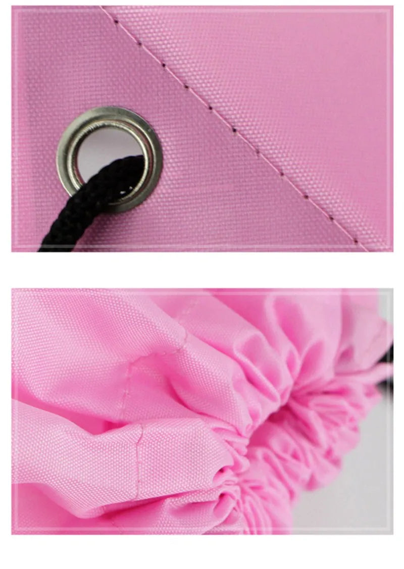 Bolsa de gimnasio impermeable con cordón, mochila de viaje al aire libre DIY, bolsas de compras, natación, baloncesto, Yoga, deportes