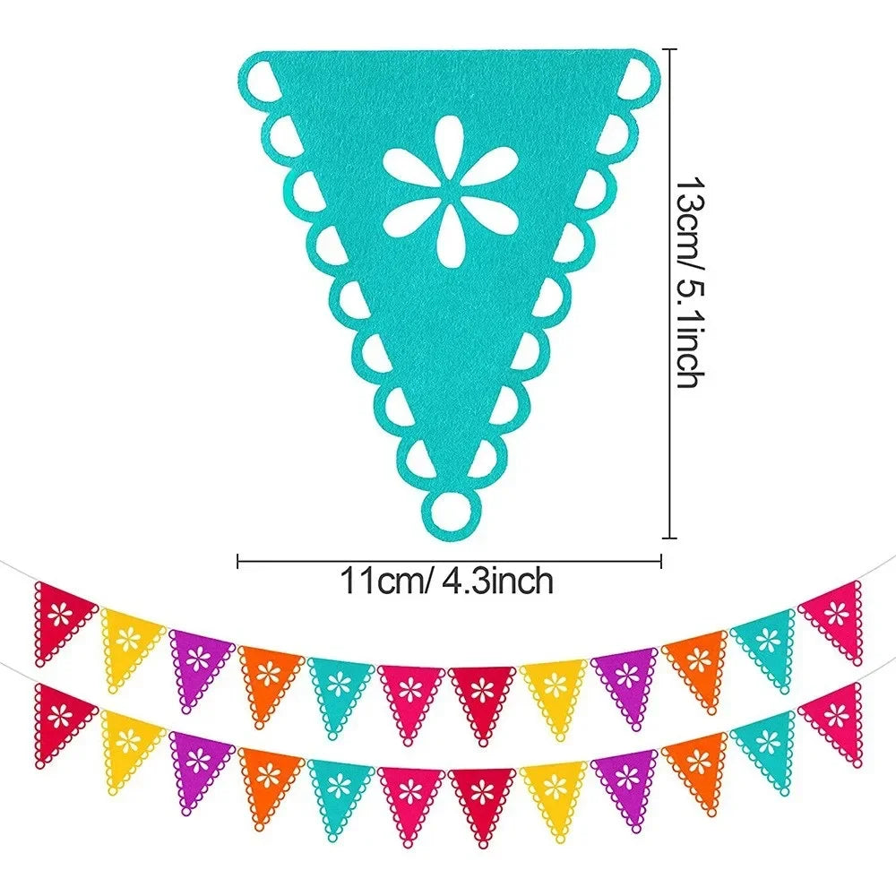 Felt bra for Mexican Fiesta, flower party supplies, band
