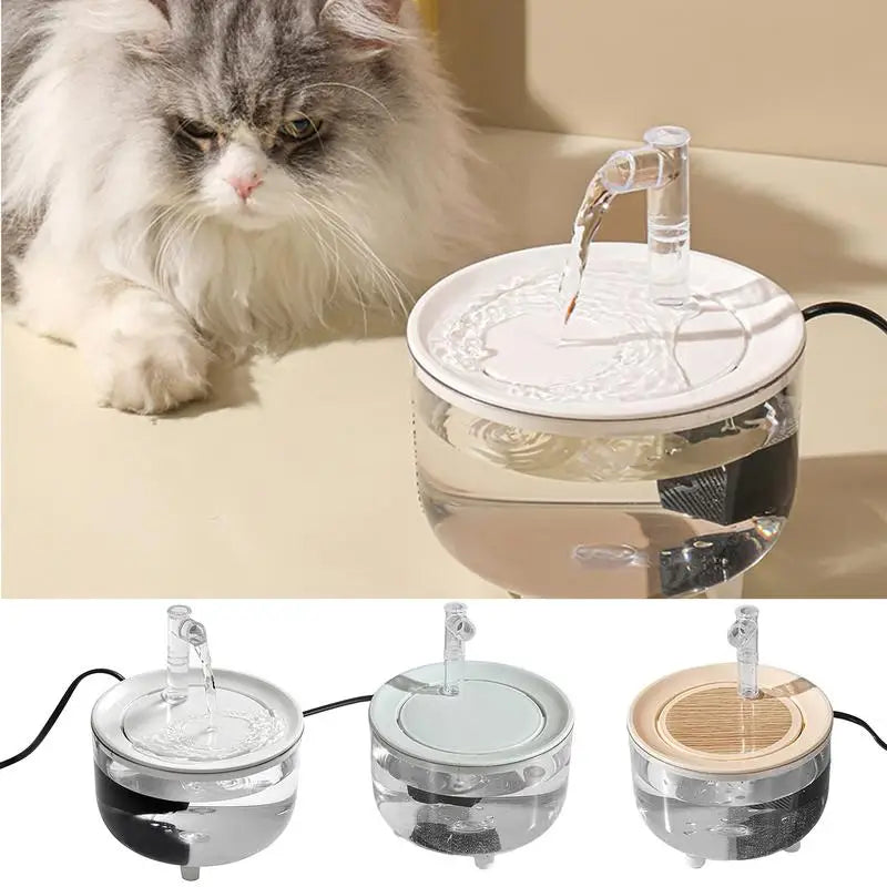Filtro de fuente de agua automático para gatos, tazón de bebida silencioso eléctrico USB, dispensador de bebidas para mascotas, bebedero para gatos, filtro de agua