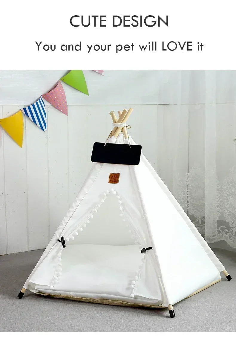 Portable Pet Tent Removable and Washable Dog House
