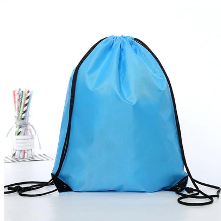Bolsa de gimnasio impermeable con cordón, mochila de viaje al aire libre DIY, bolsas de compras, natación, baloncesto, Yoga, deportes