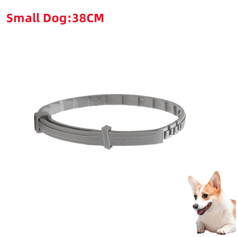 Collar antiparasitario para mascotas, accesorio retráctil de protección para pulgas y garrapatas