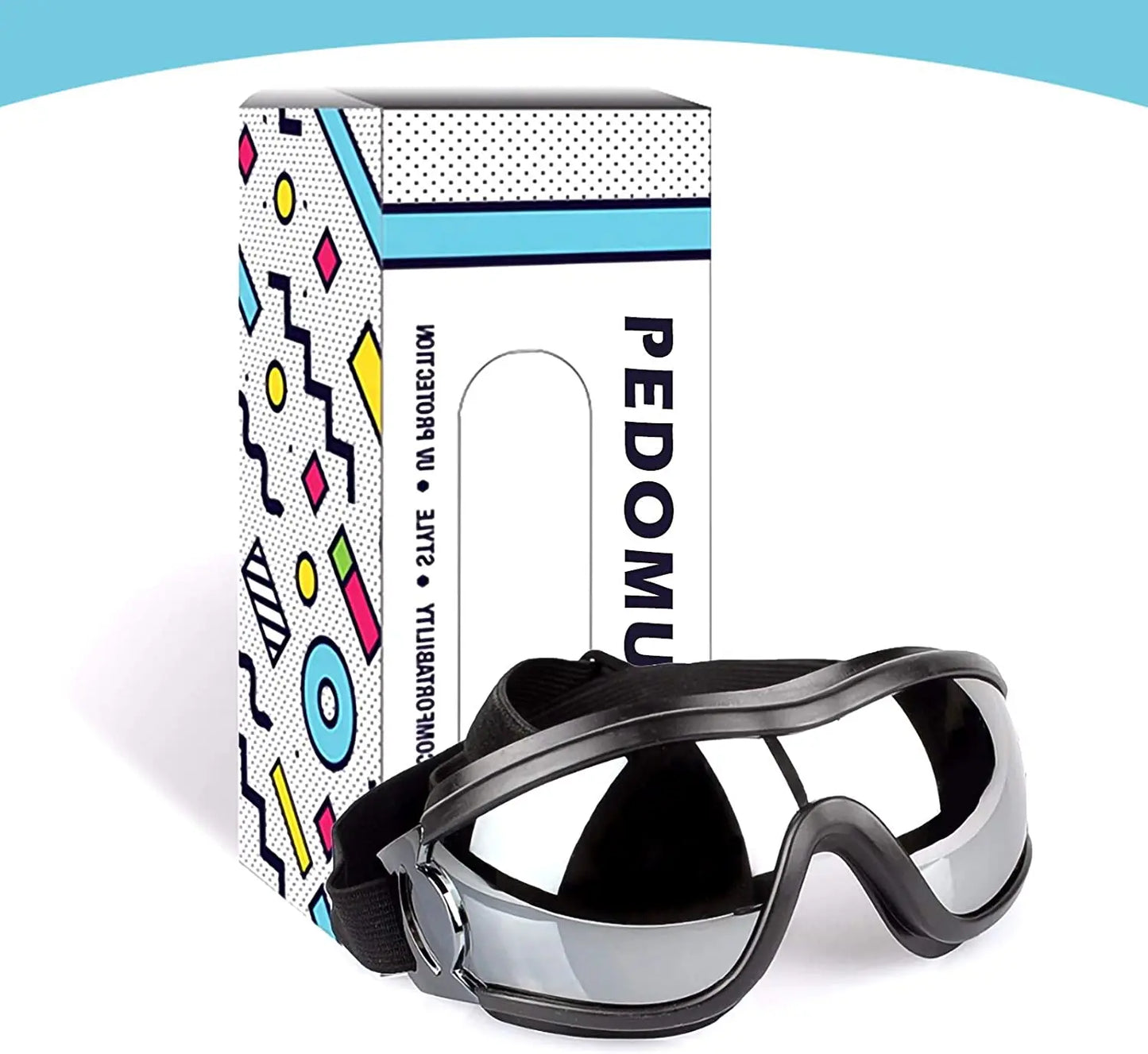 Dog Sunglasses, Adjustable Strap for Travel, Ski and Anti-Fog, Goggles