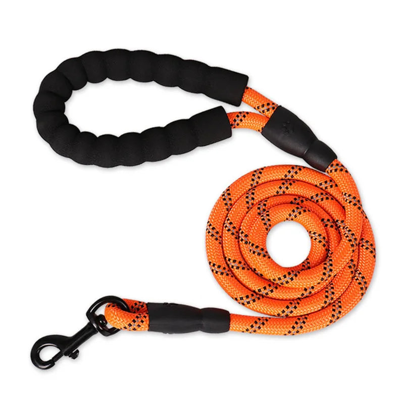 Correa reflectante para mascotas, mango acolchado, cómoda para perros pequeños