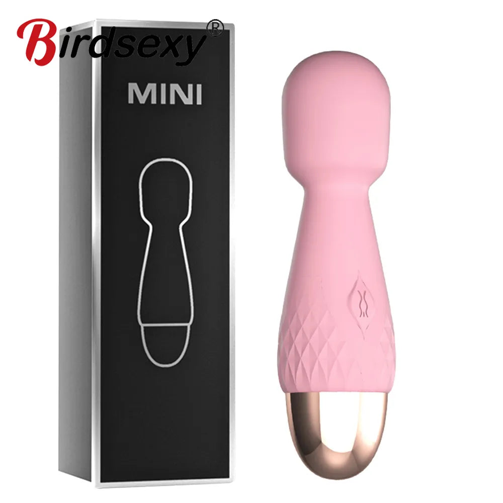Mini vibrador de vibración fuerte para mujeres y adultos, palo mágico, masajea