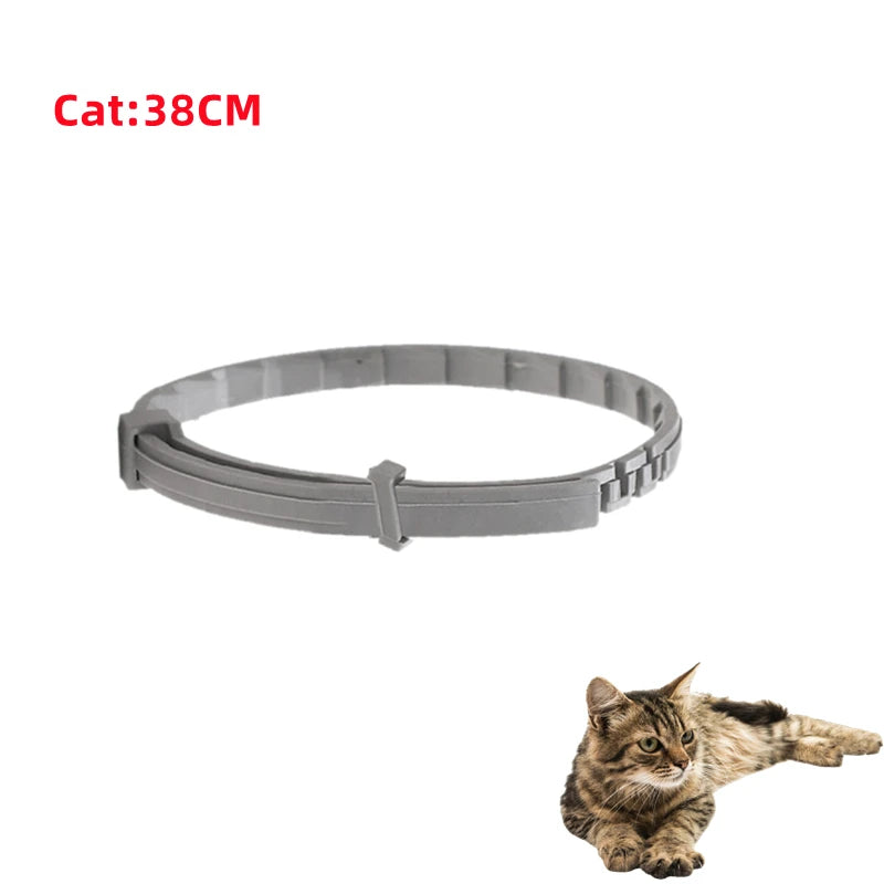 Collar antiparasitario para mascotas, accesorio retráctil de protección para pulgas y garrapatas