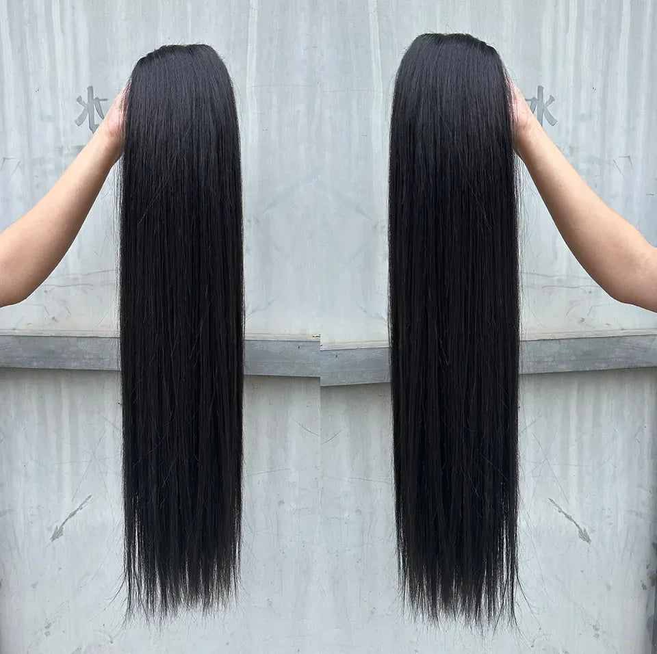 Natural Hair Salon Straight Bone Hair Extensions Fiber