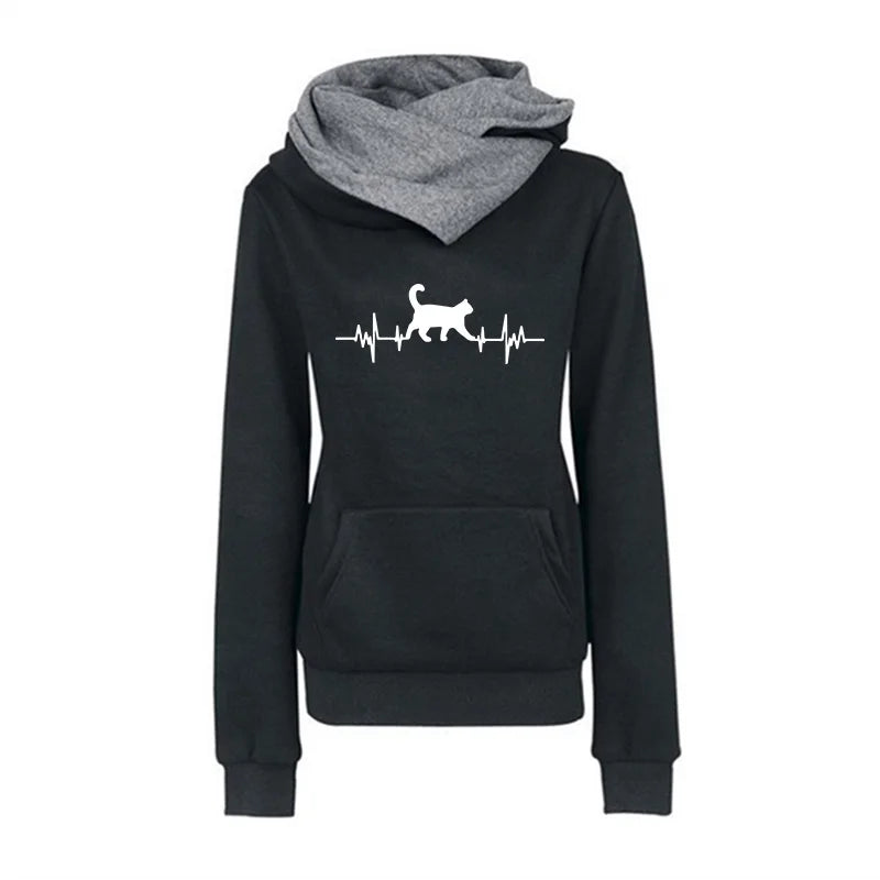 Women's Long Sleeve Pullovers Fashion Casual Sweatshirts Streetwear p