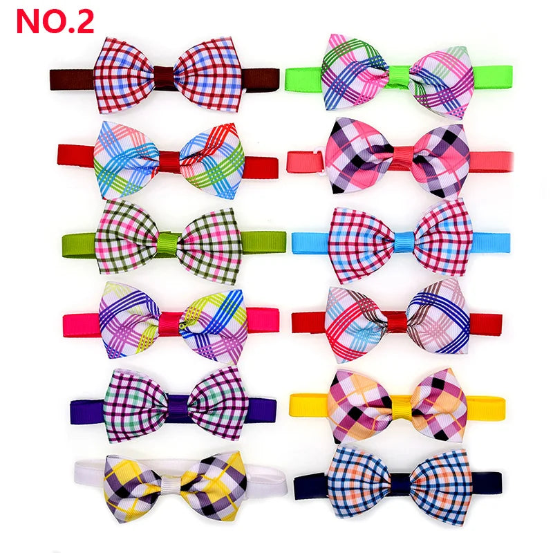 20pcs Dog Accessories Bulk Bow Tie Dog Collar Bowtie