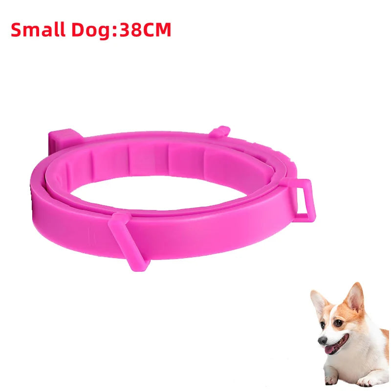 Collar antiparasitario para mascotas, accesorio retráctil de protección para pulgas y garrapatas