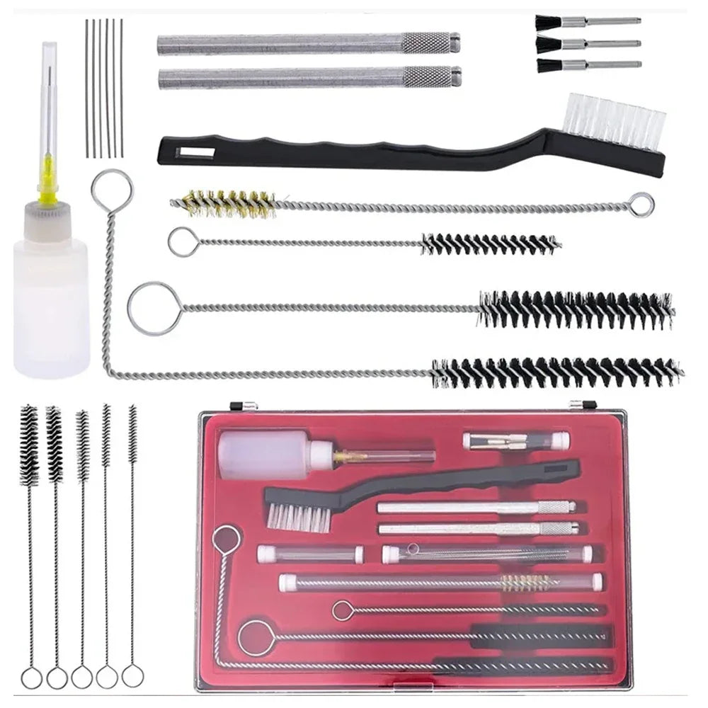 Juego de cepillos de limpieza de PISTOLA DE PULVERIZACIÓN profesional, Kit de l