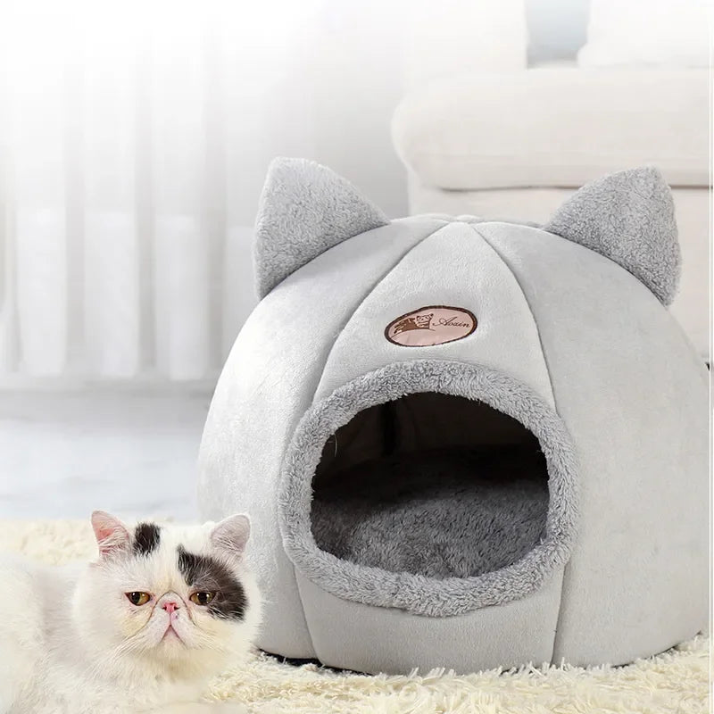 Comfortable bed for deep sleep in winter, cat mat, basket