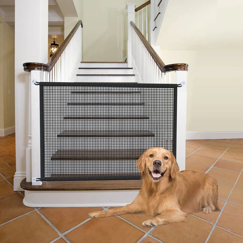 4 Pieces Hook Dog Barrier Fences, Red Insulated Pet Fences