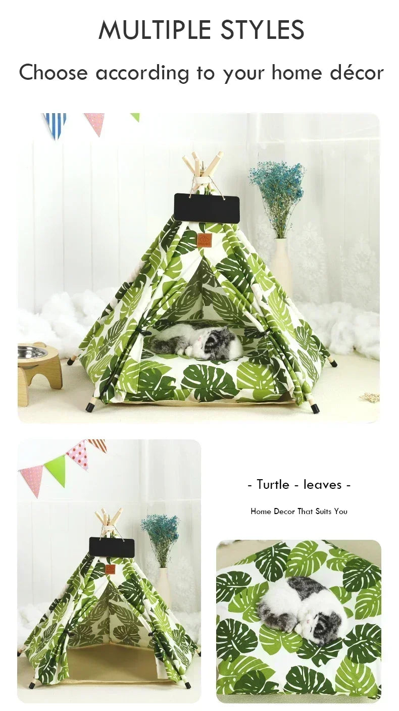 Portable Pet Tent Removable and Washable Dog House