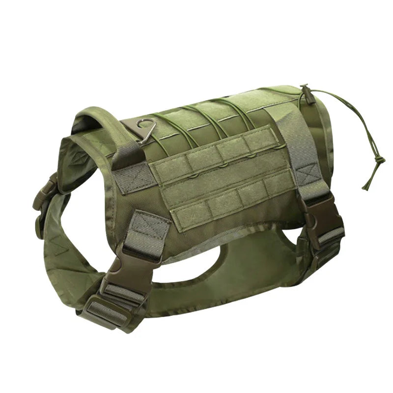 Arnés táctico militar para perro grande, con cuerda, reflectante, con asa, rop
