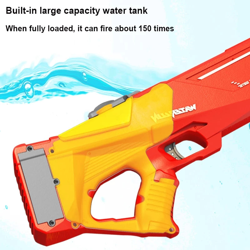 Pistola de agua eléctrica automática, juguetes de tiburón de alta presión para exteriores, juguete de playa de verano para niños y adultos, juguete de agua para fiestas en la piscina
