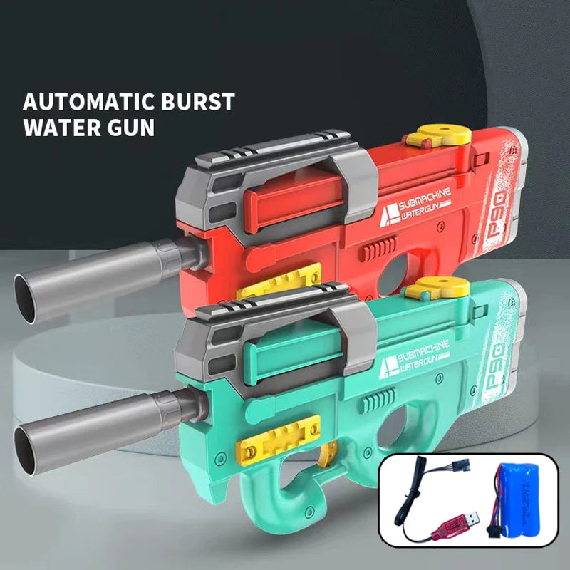 Pistola de agua eléctrica automática, juguetes de tiburón de alta presión para exteriores, juguete de playa de verano para niños y adultos, juguete de agua para fiestas en la piscina