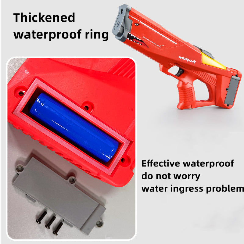 Pistola de agua eléctrica automática, juguetes de tiburón de alta presión para exteriores, juguete de playa de verano para niños y adultos, juguete de agua para fiestas en la piscina