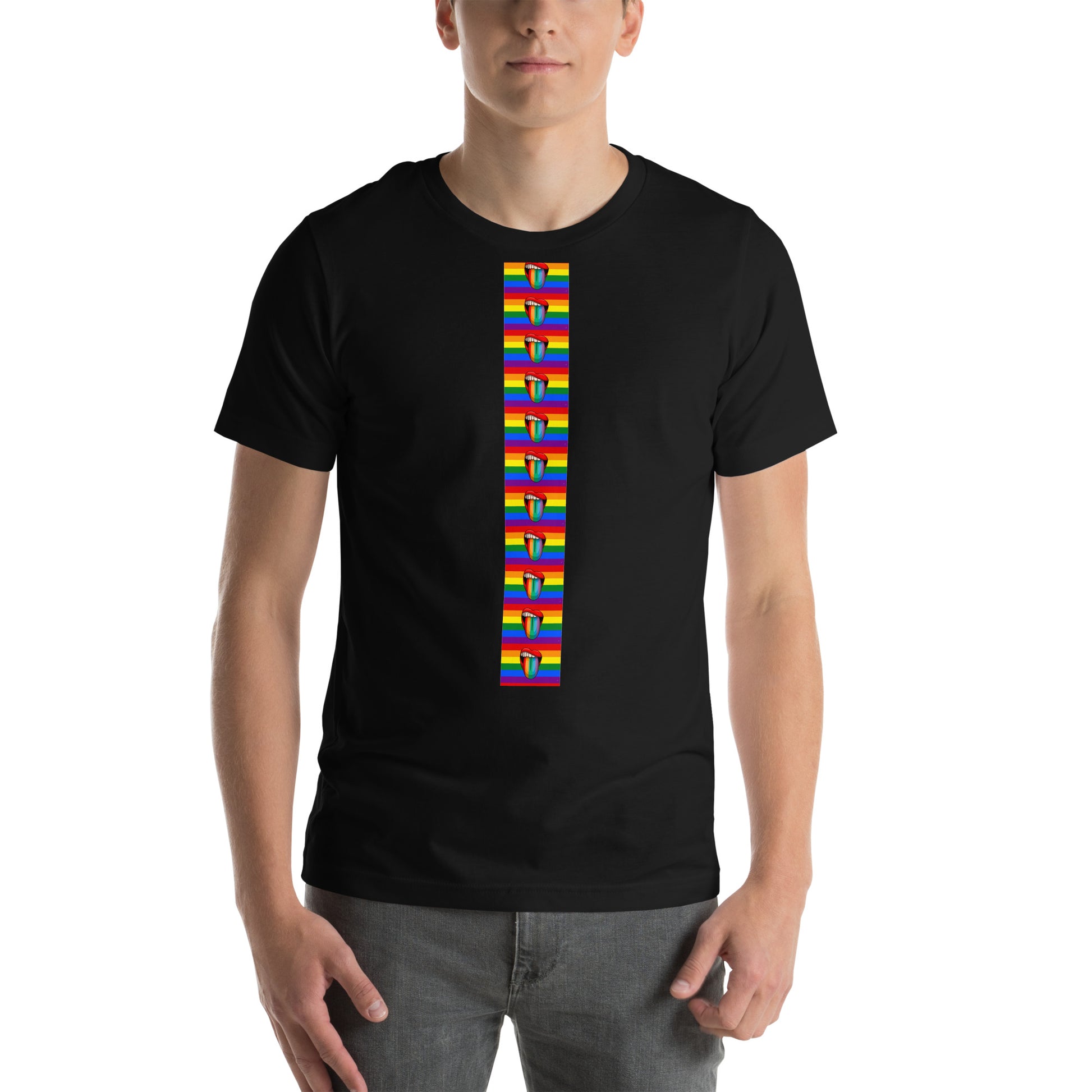 Unisex short-sleeved t-shirt - eternal life line DESIGN: MOUTH