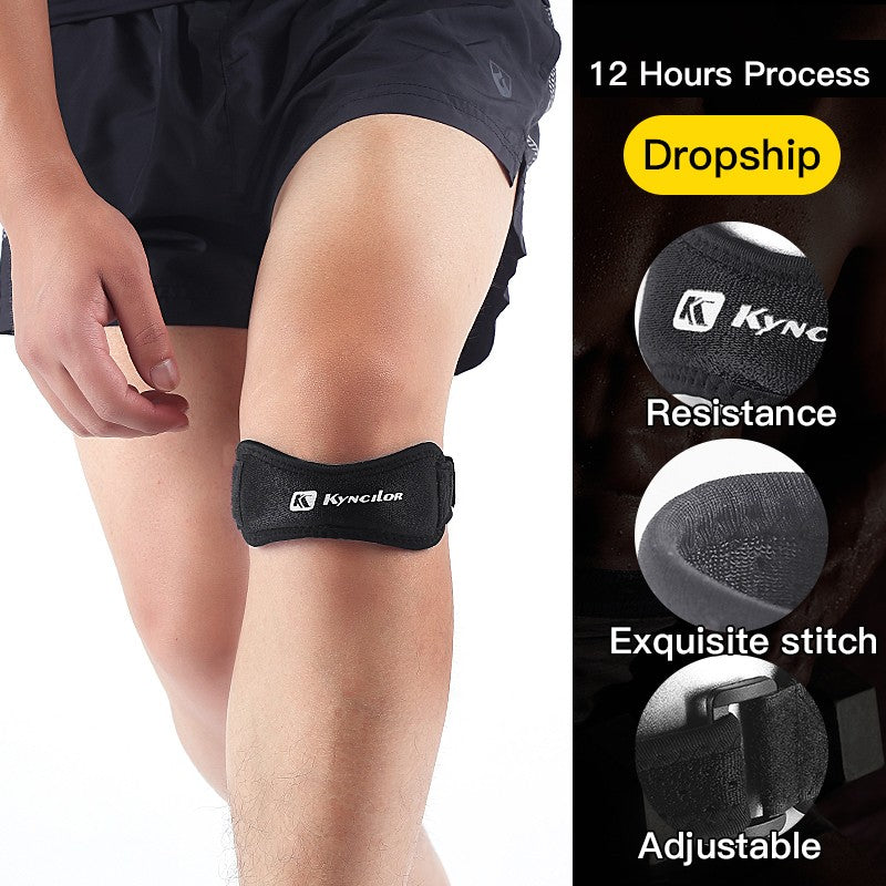 Rodillera rótula ajustable de Gel de sílice, Protector de correa para tendón de rodilla, rodillera para correr, deportes, ciclismo, gimnasio, soporte para rodilla, 1 ud.